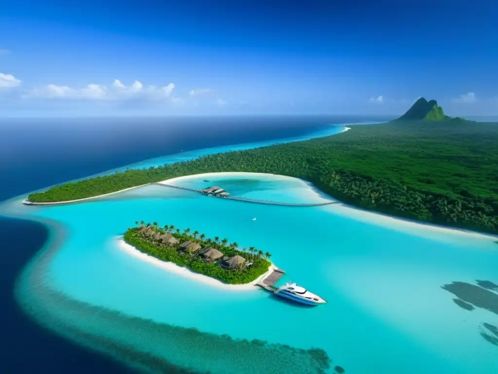 Exclusiva isla privada: lujo y serenidad en paraíso tropical Isla privada en venta internacional: Paraíso tropical con villas lujosas, playas de arena blanca y yate privado en el muelle
