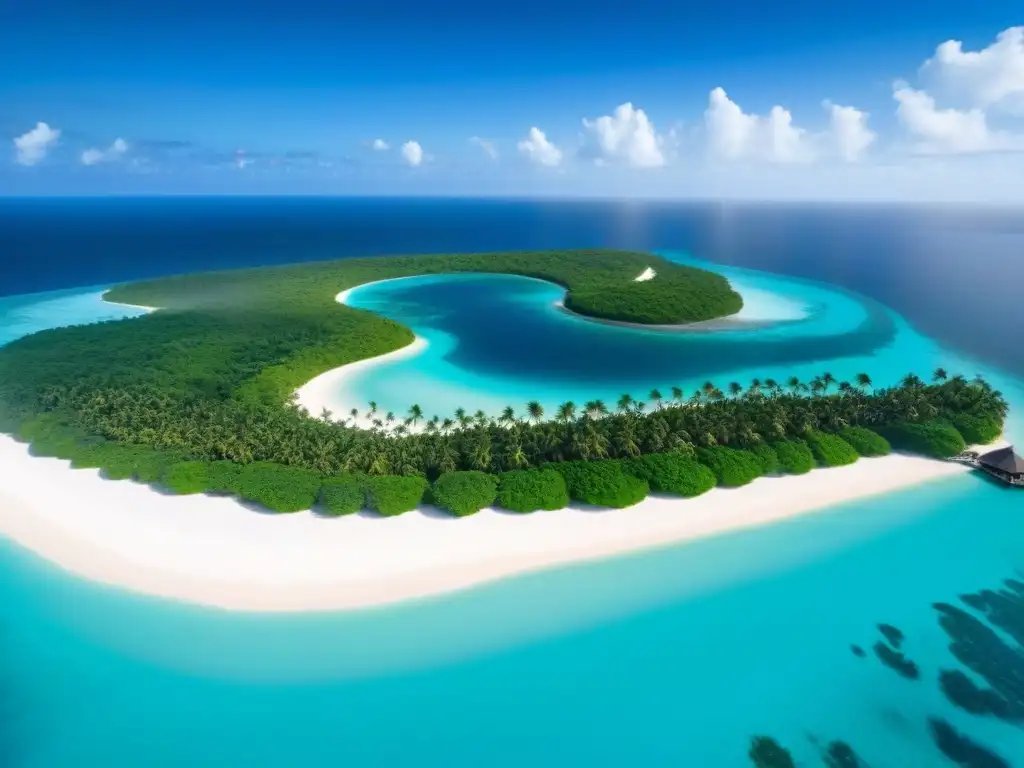 Paraíso exclusivo en el Caribe: inversión de lujo Inversión en islas privadas internacionales: Paraíso de lujo con playas blancas y aguas turquesas, villas opulentas y palmeras exuberantes