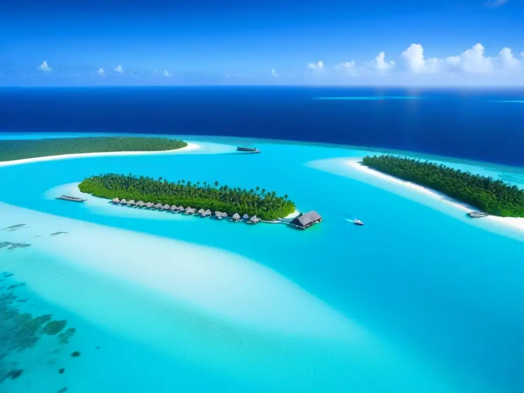 Inversión en islas privadas internacionales: Resort de lujo con aguas turquesas, playas de arena blanca y palmeras verdes