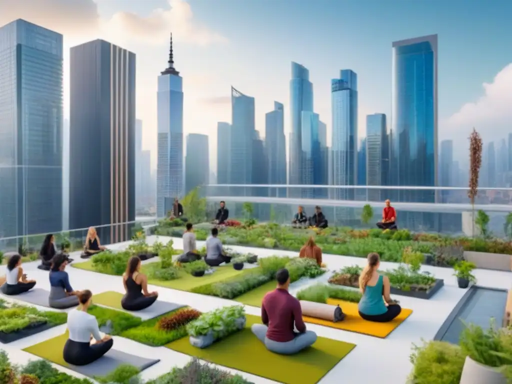 Millennials transformando la ciudad: innovación y sostenibilidad Jóvenes Millennials disfrutan de actividades comunitarias en una ciudad moderna y sostenible