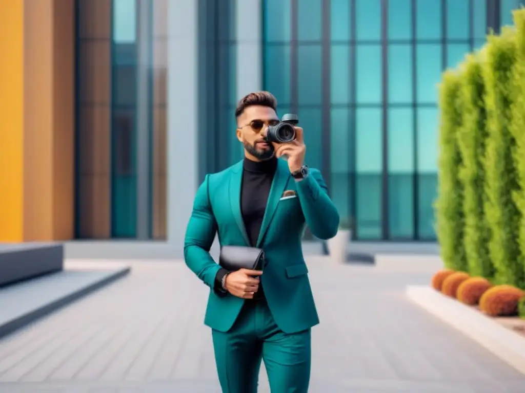 Influencer de lujo frente a propiedad inmobiliaria internacional: historia visual del sector Influencer de lujo frente a propiedad inmobiliaria internacional, fusionando tradición y modernidad