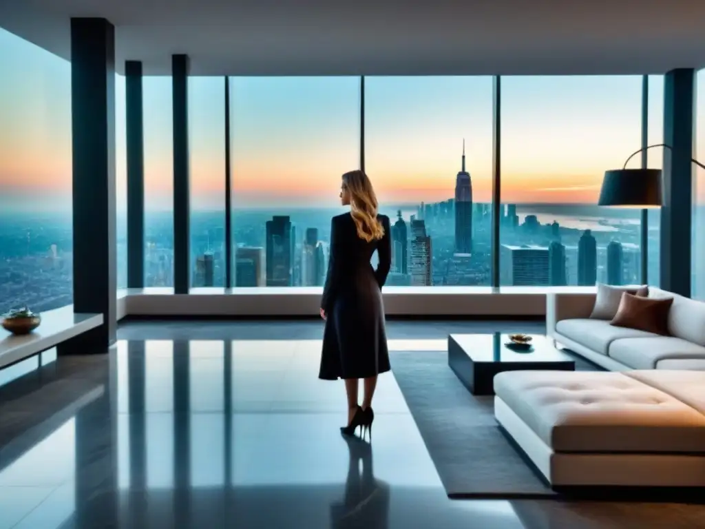 Penthouse de lujo en ciudad vibrante: diseño moderno y elegante Lujo inmobiliario en mercado internacional: penthouse moderno con diseño elegante y vistas urbanas impresionantes