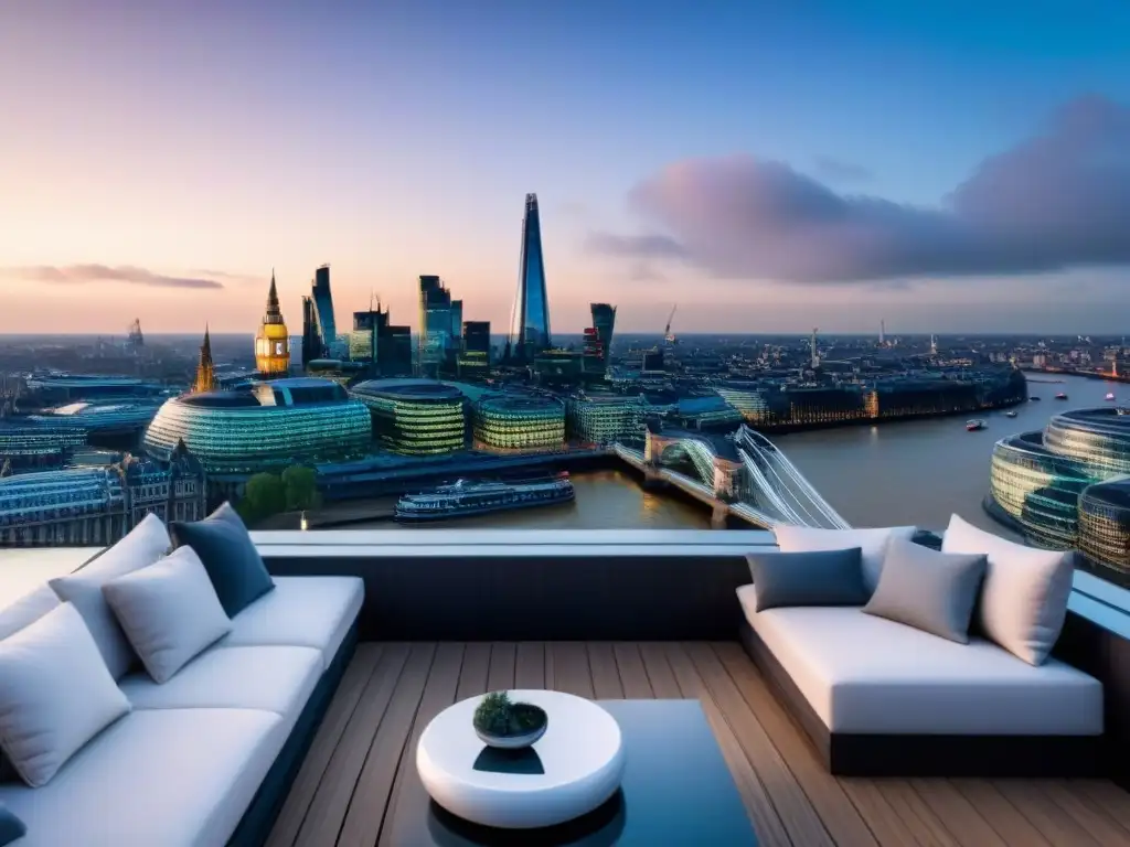 Penthouse de lujo con vistas a Londres postBrexit Lujo posBrexit: Penthouse moderno con vista a Londres, mercado inmobiliario de opulencia y modernidad