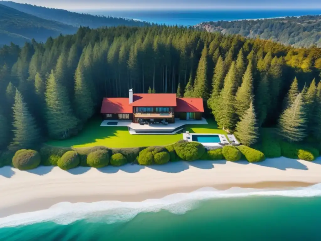 Contraste de propiedades: Lujo en Malibú vs Una lujosa casa en Malibú contrasta con una acogedora cabaña en Muskoka, ejemplificando las mejores segundas residencias Norteamérica