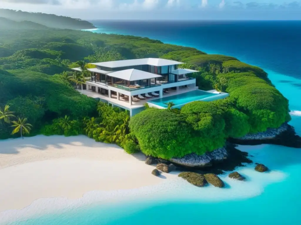 Propiedad de lujo frente al mar en el Caribe: exclusividad y sofisticación Una lujosa propiedad frente a la playa en el Caribe con diseño moderno y vistas al océano, ideal para inversiones inmobiliarias en el Caribe