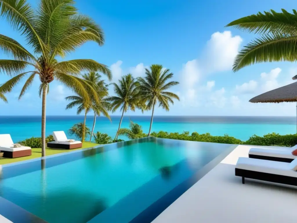 Villa de lujo frente al mar en el Caribe: inversión exclusiva Una lujosa villa contemporánea frente al mar Caribe con diseño arquitectónico moderno y piscina infinita privada, ideal para hipotecas para extranjeros en el Caribe