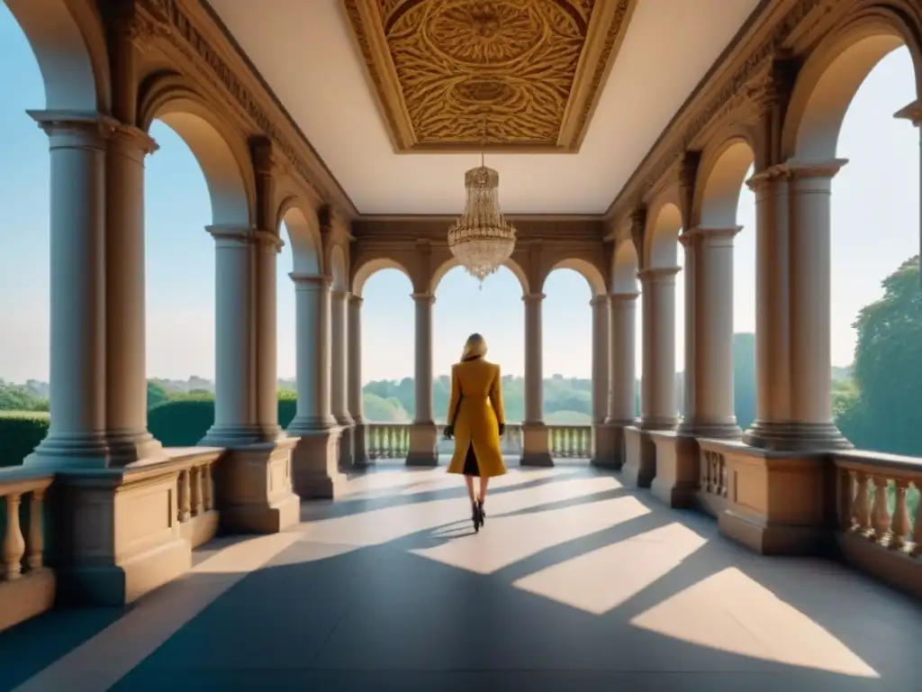 Majestuosa mansión de Londres con arquitectura clásica, jardines exuberantes y detalles en piedra