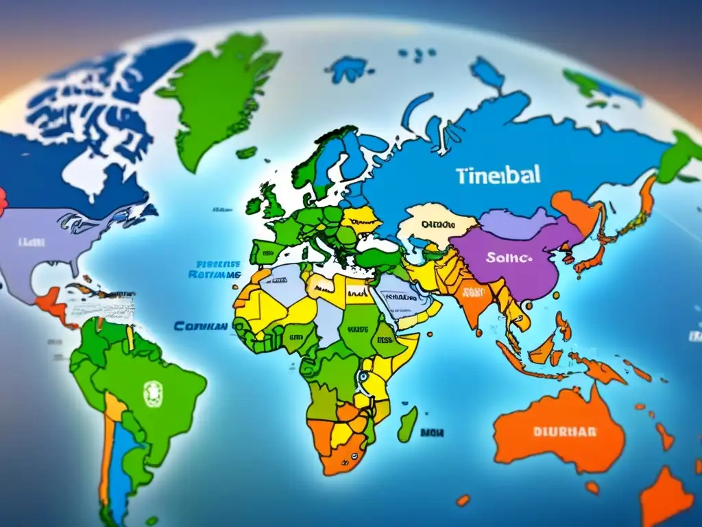 Mapa global detallado con cambios legales en timeshares Mapa detallado de cambios legislación tiempo compartido internacional, con actualizaciones legales de países destacados
