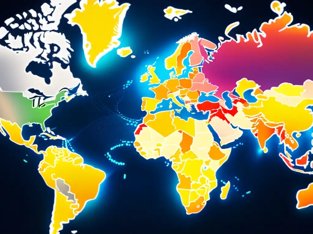 Mapa Global: Inversiones Inmobiliarias y Regulaciones Fiscales Un mapa global detallado muestra los principales destinos de inversiones inmobiliarias internacionales con regulaciones fiscales