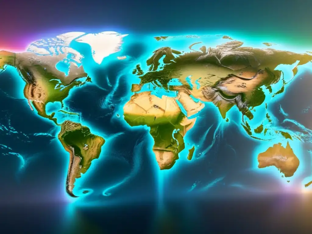 Mapa mundial detallado 8k con tasas de interés inmobiliario Mapa global detallado en 8k con tasas de interés inmobiliario por región