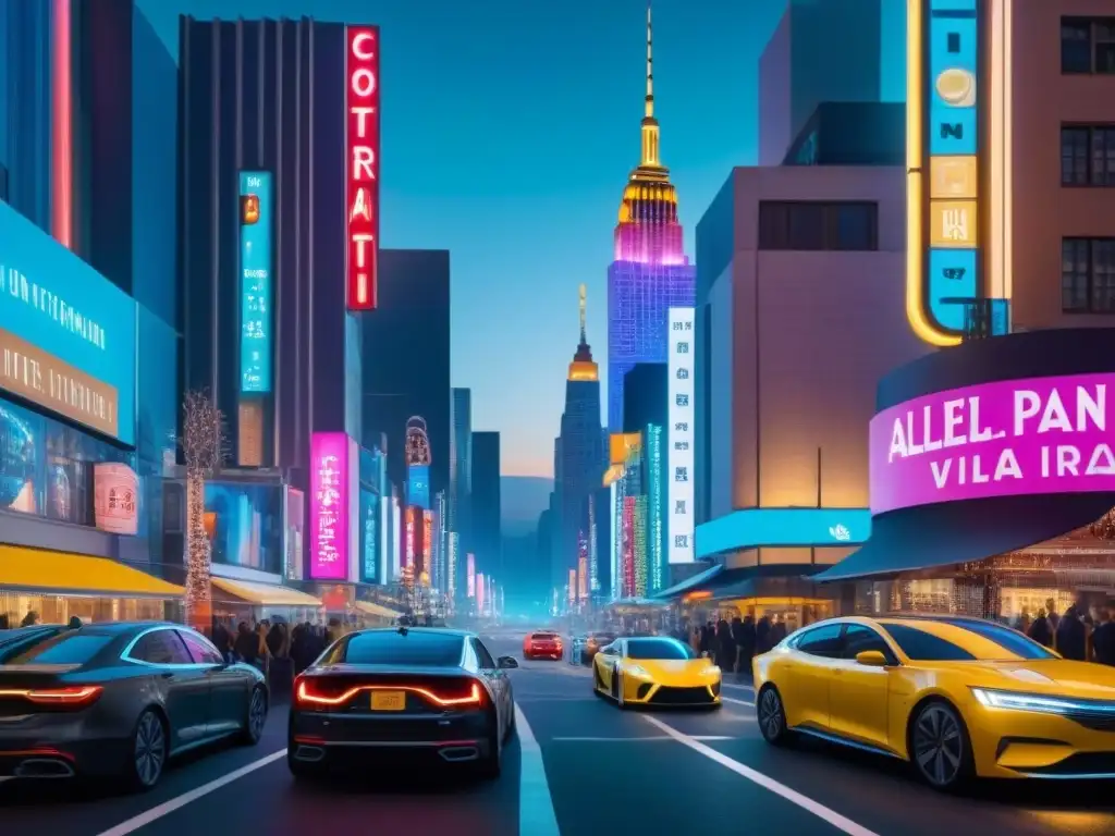 Transformación metropolitana: de caos a modernidad en 8k Transformación de área metropolitana: evolución de la ciudad de noche, de caos a modernidad