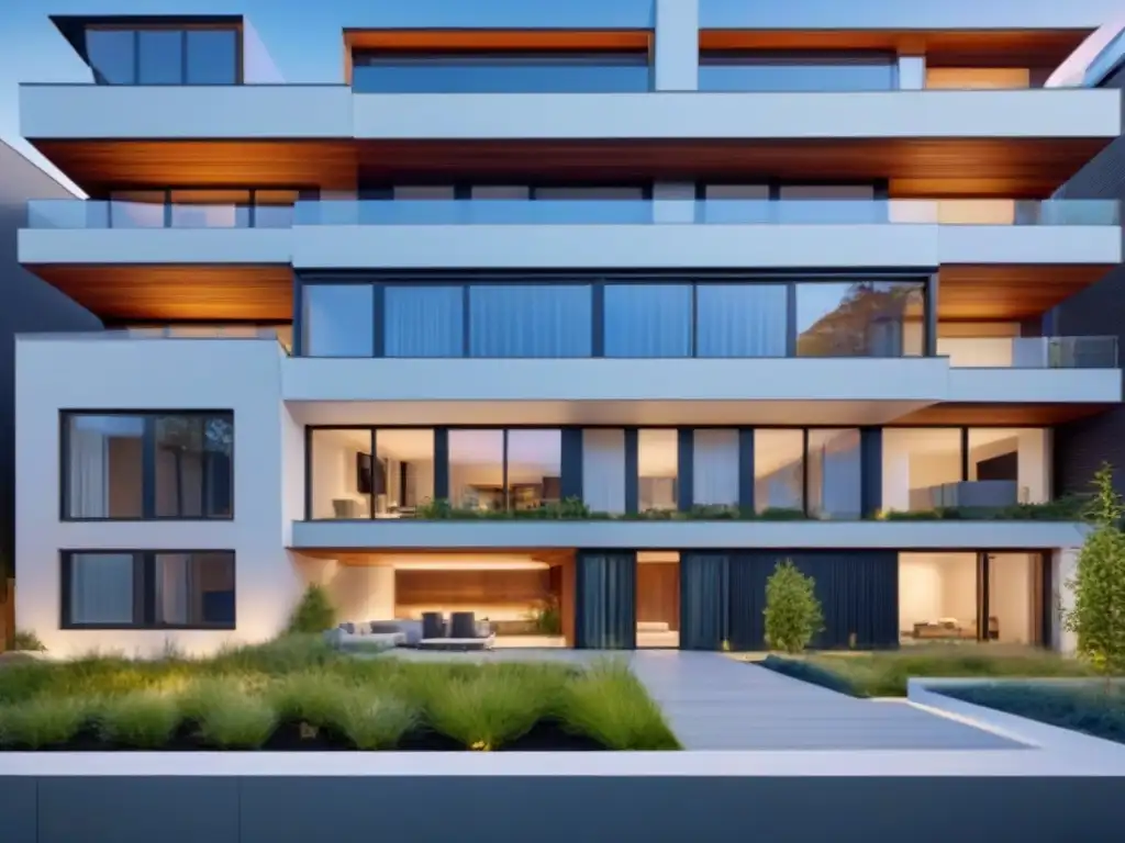 Edificio residencial innovador con diseño verde y vanguardista Un moderno edificio residencial con diseño innovador y adaptabilidad del diseño residencial internacional