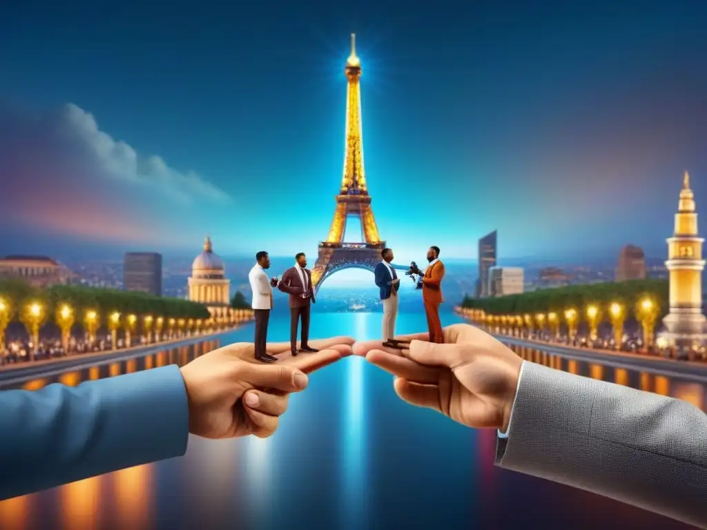 Clientes felices con llaves de confianza: mercado inmobiliario global Un mundo conectado: clientes satisfechos con llaves de confianza, rodeados de iconos de mercados inmobiliarios internacionales