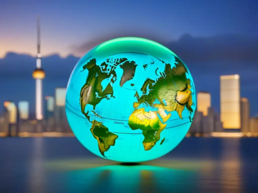 Inversiones globales: Impacto de divisas en hipotecas internacionales Un mundo de símbolos monetarios rodeando un globo, reflejando las fluctuaciones cambiarias en hipotecas internacionales