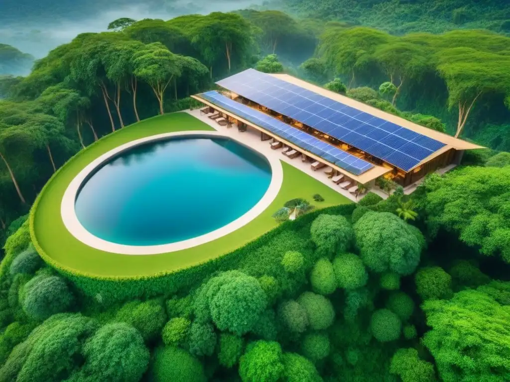 Paraíso ecológico: lujo y sostenibilidad en resort de ensueño Un oasis de lujo ecológico: resort internacional integrado con la naturaleza
