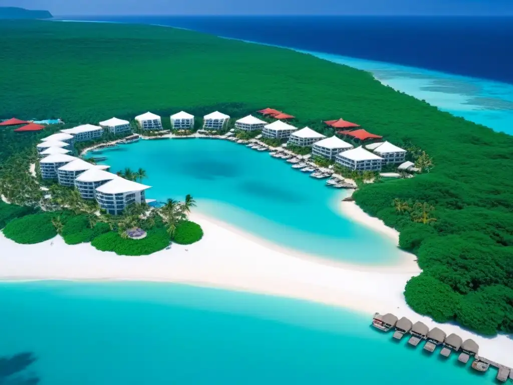 Resort de lujo: oasis turquesa en el paraíso Un oasis de lujo en el mercado de tiempo compartido internacional: resort con arquitectura moderna, piscinas infinitas y playas de arena blanca