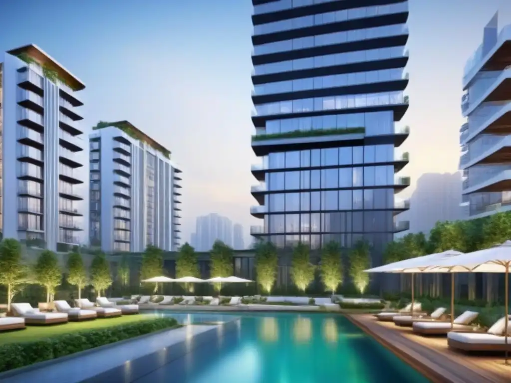 Torre residencial de lujo en desarrollo inmobiliario integrado Un oasis de lujo y modernidad en desarrollos inmobiliarios integrados para inversores exigentes