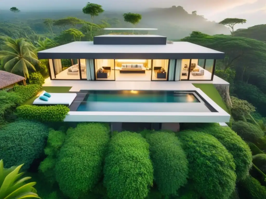 Villa de lujo: oasis moderno en la naturaleza Un oasis de lujo entre la naturaleza: villa vacacional internacional con piscina privada, diseño moderno y vistas panorámicas