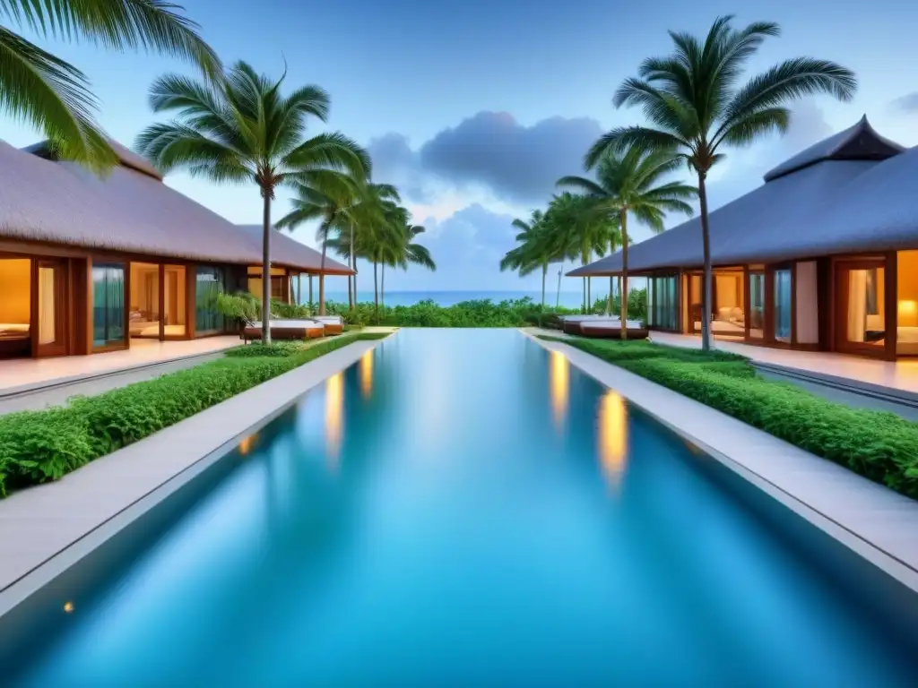 Resort de lujo en paraíso tropical: fusiona sofisticación y cultura local Un oasis de lujo en resorts de tiempo compartido lujo, con piscina infinita y exuberante vegetación tropical