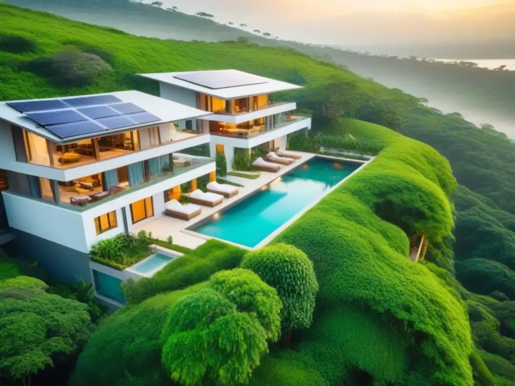 Ecovilla de lujo: armonía natural y diseño sostenible Un oasis de lujo sostenible en armonía con la naturaleza