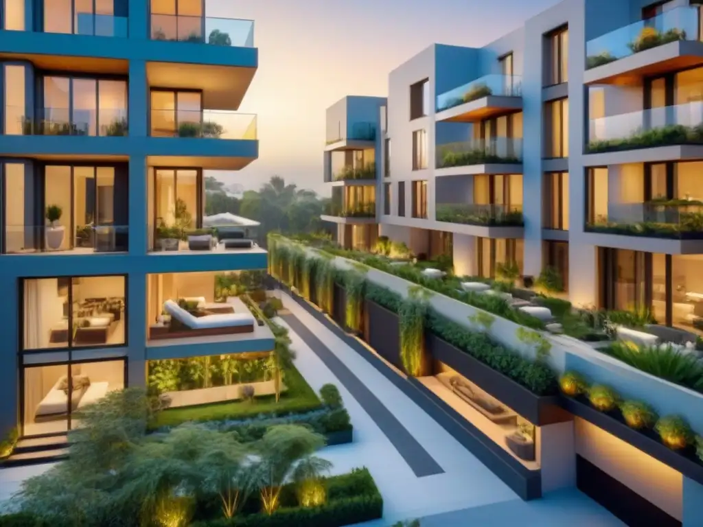 Complejo de apartamentos de lujo en entorno urbano y natural Un oasis urbano exclusivo con modernidad y personalización en mercados inmobiliarios emergentes