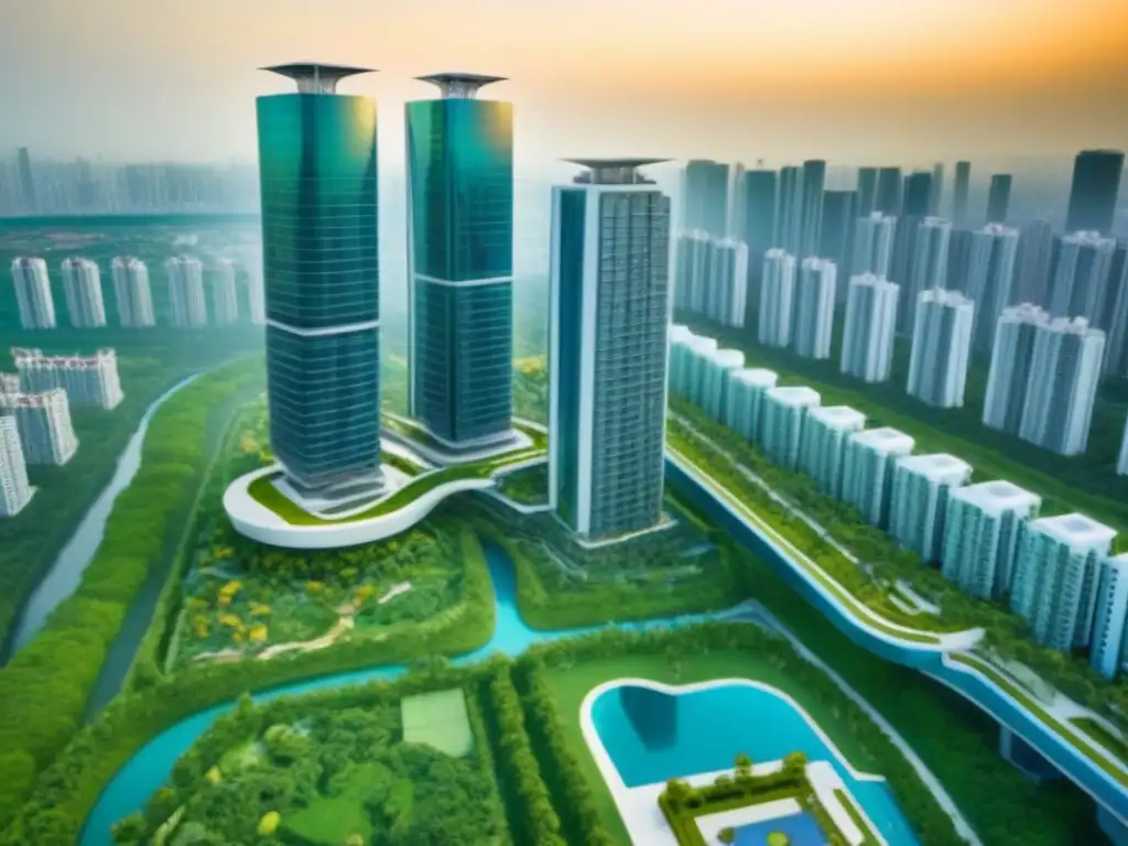 Desarrollo inmobiliario futurista: modernidad y sofisticación Un oasis urbano moderno y sofisticado, ideal para inversionistas globales desarrollos inmobiliarios
