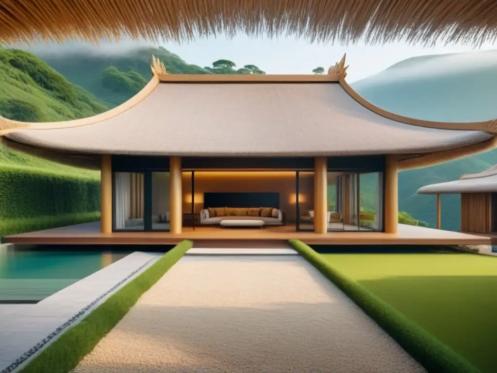 Arquitectura ecofriendly: obra maestra de piedra, madera y paja Una obra maestra arquitectónica moderna y sustentable, con detalles de piedra, madera y paja