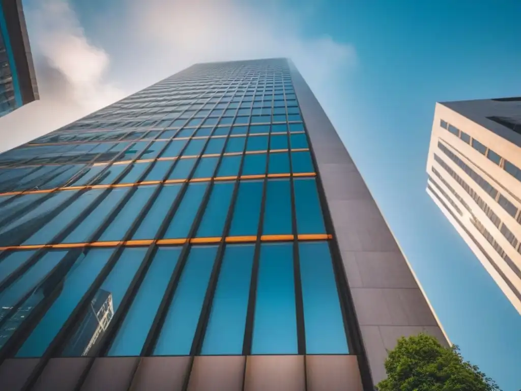 Edificio moderno en la ciudad: elegancia y sofisticación Oficina moderna de fusiones inmobiliarias internacionales rentables en la ciudad