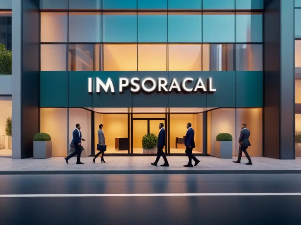 Oficina de Seguros Comerciales: Moderna y Profesional en la Ciudad Oficina de seguros propiedades comerciales internacionales en ciudad ajetreada