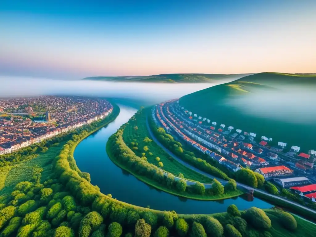 Oportunidades en mercado inmobiliario fronterizo: ciudad vibrante con arquitectura diversa y paisaje natural