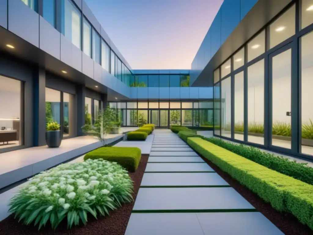Centro médico vanguardista rodeado de vegetación exuberante Oportunidades inversión sector salud inmobiliario: Centro médico vanguardista rodeado de vegetación, fusionando innovación y sostenibilidad