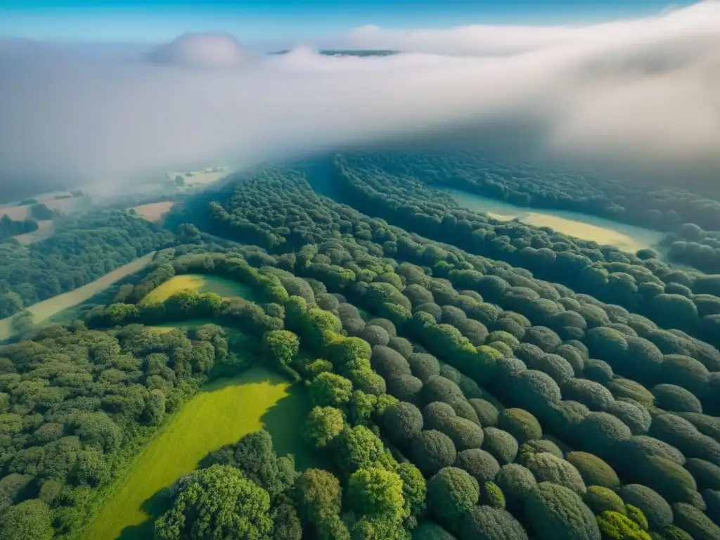 Inversión en tierras vírgenes: belleza natural y potencial Un paisaje expansivo de terrenos sin desarrollar bajo un cielo azul, ideal para invertir en terrenos sin desarrollar