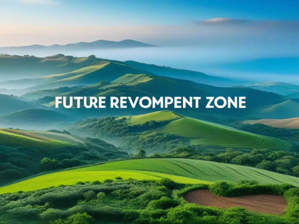 Tierras vírgenes: Zona de Desarrollo Futuro Paisaje virgen con potencial de inversión en terrenos sin desarrollar internacionalmente