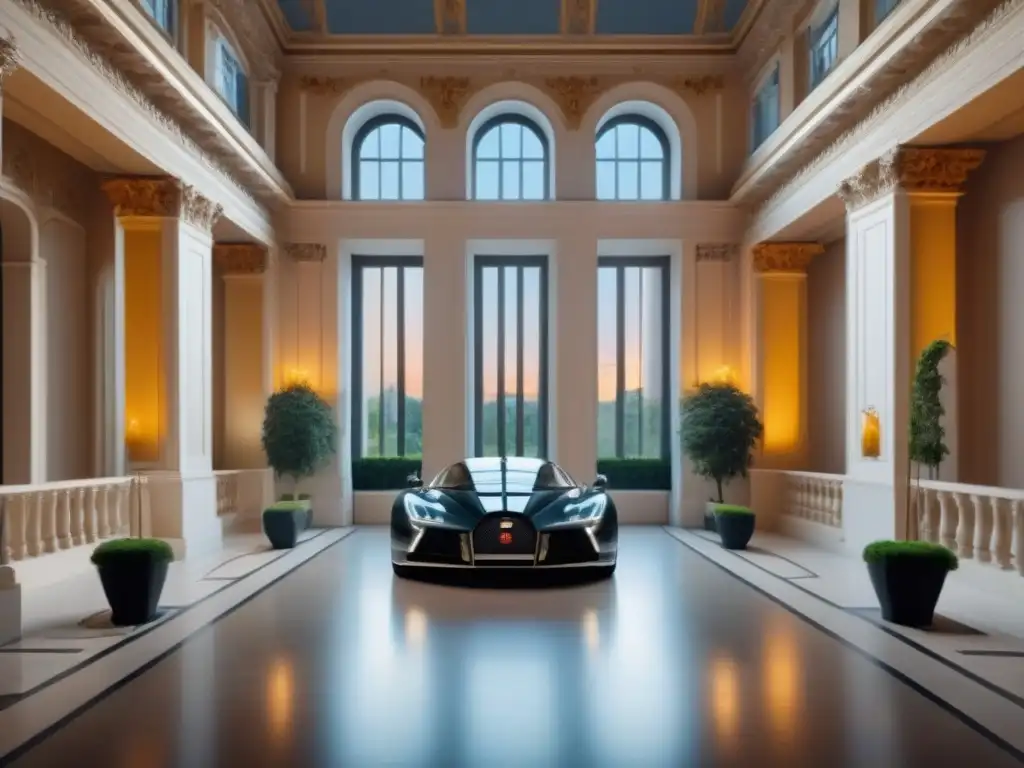 Palacio real transformado en residencia moderna de lujo Un palacio real transformado en lujosa residencia moderna, con detalles históricos y contemporáneos