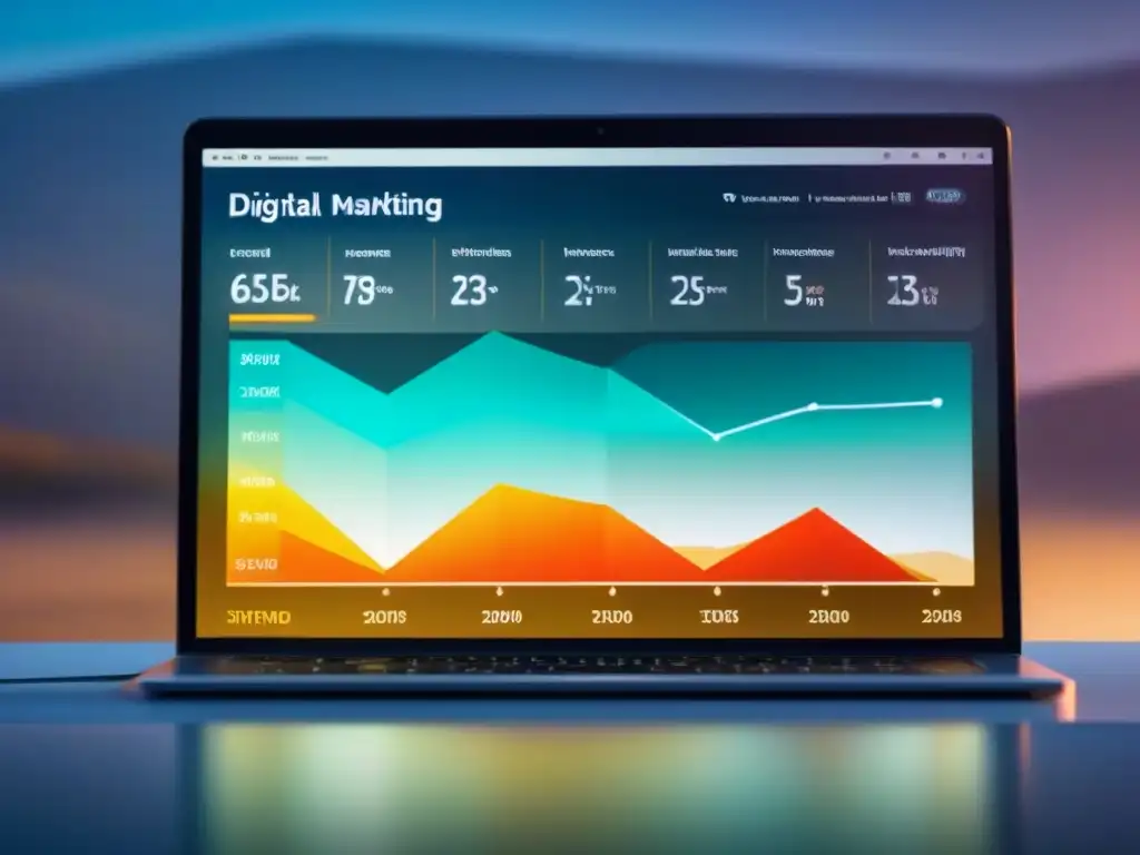 Panel de control digital: aumenta reservas de vacaciones Panel de control moderno con análisis en tiempo real y gráficos de reservas aumentadas, ideal para estrategias para reservas propiedad vacacional