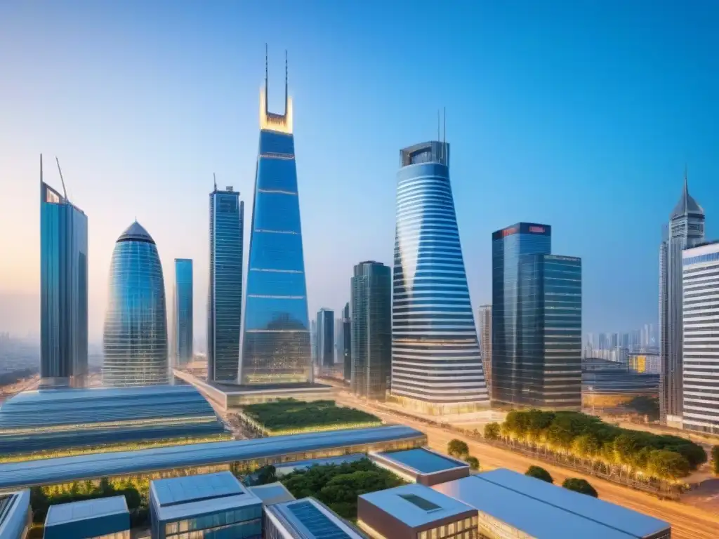 Inversión inmobiliaria mundial: ciudad moderna y diversa Un panorama urbano vibrante y diverso, ideal para invertir en países con sistemas jurídicos sólidos
