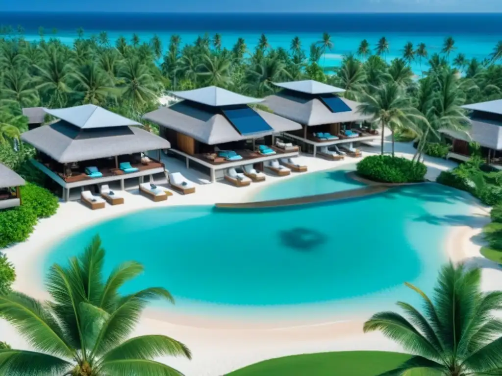 Paraíso playero: lujo y diversión en resort de ensueño Un paraíso de destinos tiempo compartido inversión global: lujoso resort frente al mar con aguas turquesas, palmeras y actividades al aire libre