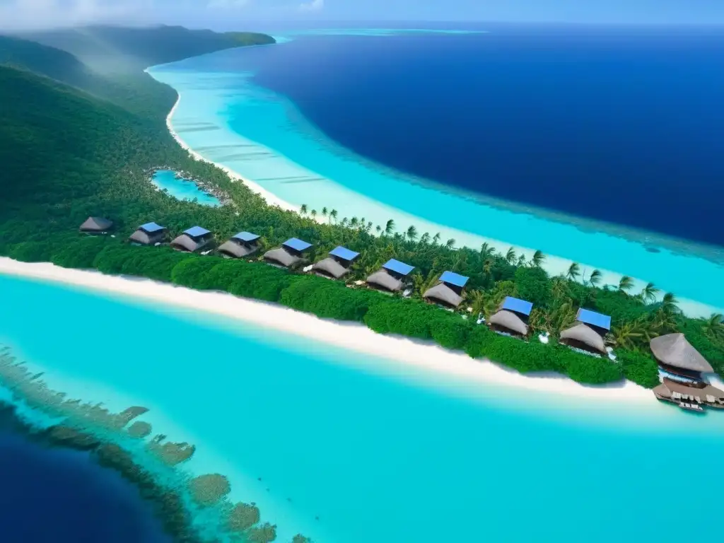 Paraíso ecológico: resort sostenible en armonía con la naturaleza Un paraíso eco en destinos turísticos ecológicos internacionales: arquitectura sostenible, aguas cristalinas y actividades ecoamigables