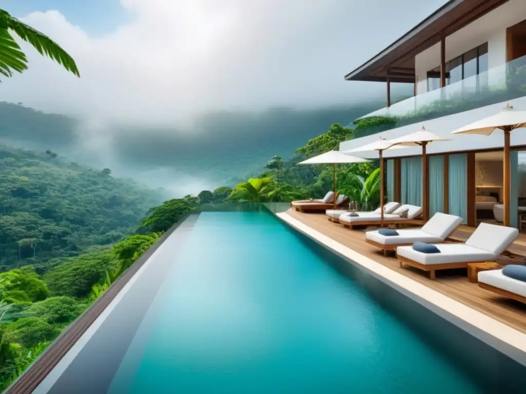 Resort ecológico de lujo en la selva tropical Un paraíso ecofriendly de lujo en la selva tropical, ideal para inversión inmobiliaria turismo ecológico