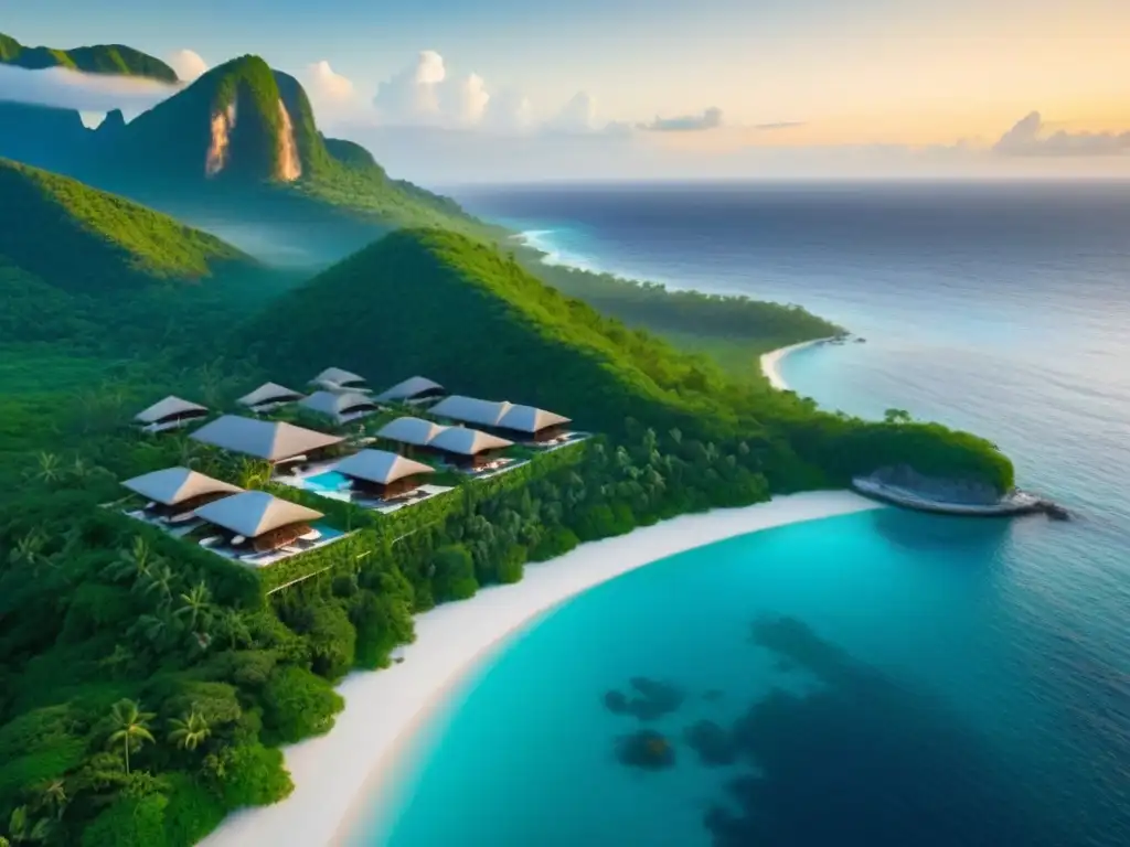 Paraíso ecológico: resort de ensueño entre bosques y aguas turquesa Un paraíso ecológico internacional: ecoresort entre bosques y aguas turquesa, con arquitectura sostenible y vista al mar