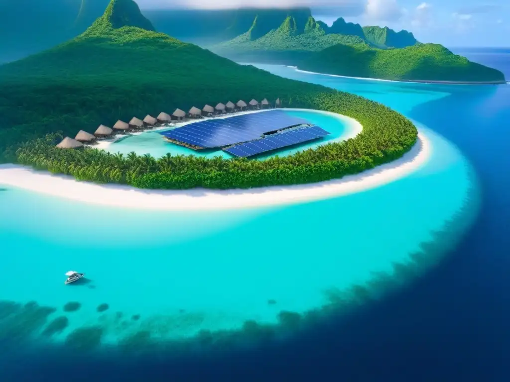 Paraíso ecológico: resort sostenible junto al mar Un paraíso ecológico: lujoso ecoresort entre aguas turquesas y arrecifes vibrantes, con actividades sostenibles
