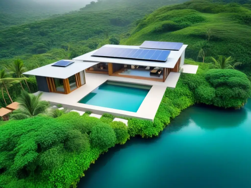Ecoresort sostenible: lujo en armonía con la naturaleza Un paraíso ecológico con moderna arquitectura y actividades sostenibles para maximizar inversión complejos turísticos ecológicos