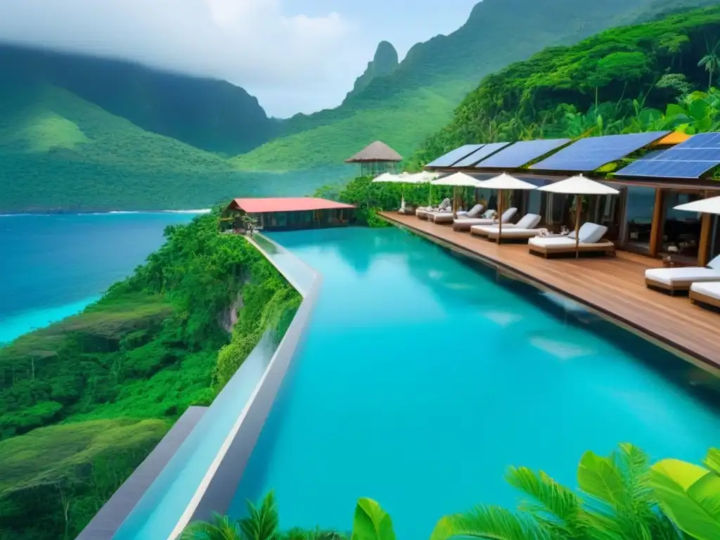 Resort ecológico: lujo en armonía con la naturaleza Un paraíso ecológico entre montañas y mar turquesa