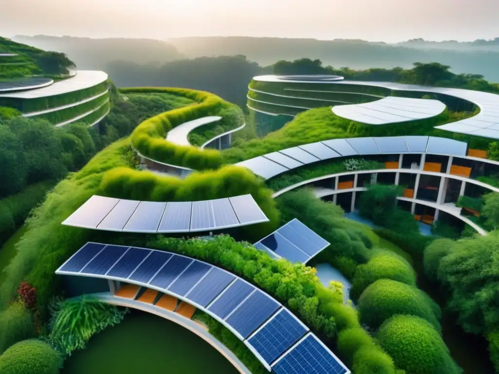 Ecovilla sostenible: bioarquitectura innovadora en entorno natural Un paraíso ecológico con rentabilidad para inversores en proyectos de bioarquitectura