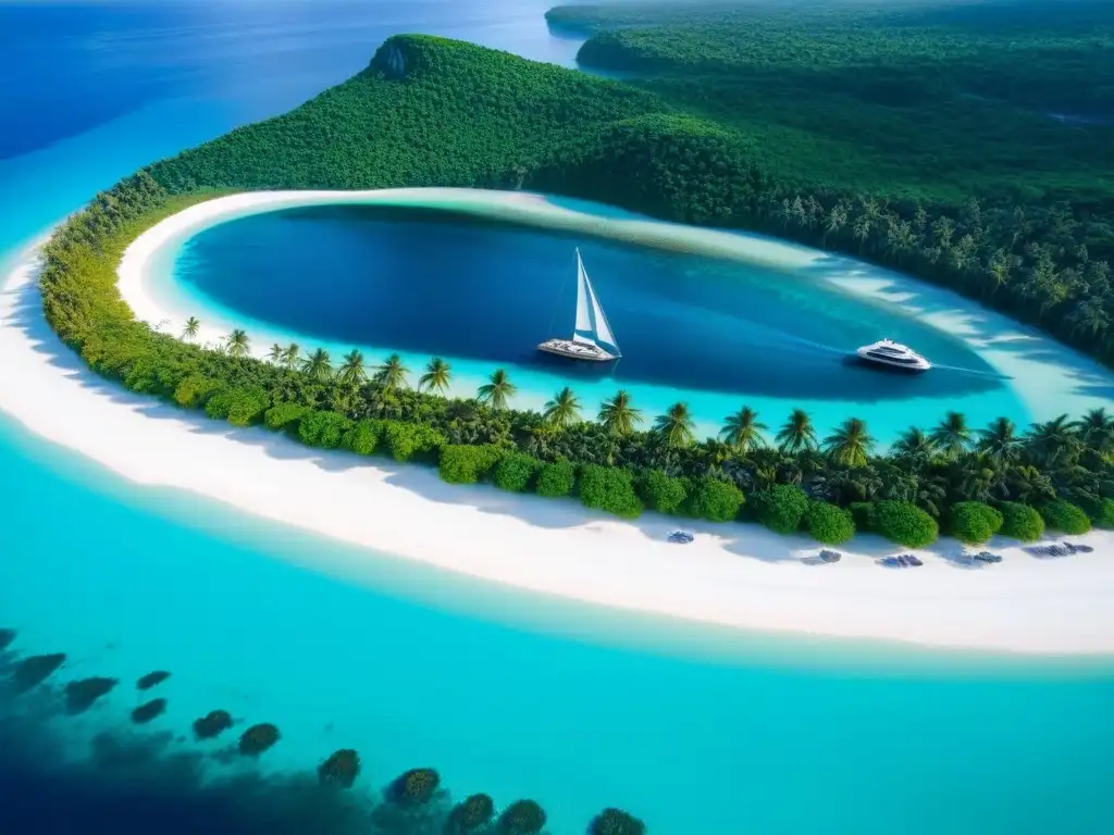 Paraíso privado: Isla de lujo con villas y yate en aguas turquesa Un paraíso exclusivo de inversiones islas privadas multimillonarios con villas lujosas, infinity pools y yates en aguas turquesas y cristalinas