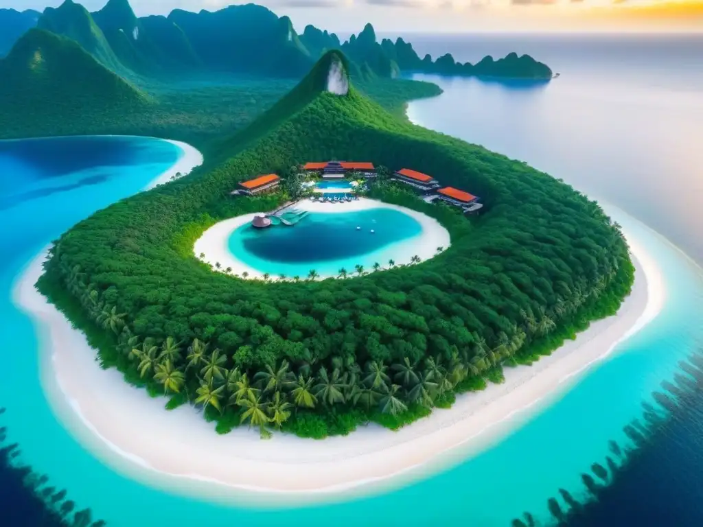 Paraíso privado: isla de lujo con villas y playas Un paraíso exclusivo de isla privada de lujo, ideal para inversionistas globales