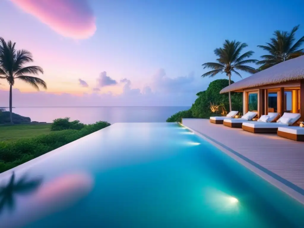 Paraíso exclusivo: isla privada de lujo con aguas turquesas y puestas de sol impresionantes Paraíso exclusivo para multimillonarios: isla privada de lujo con aguas turquesas, playas blancas, villas opulentas y yate anclado al atardecer