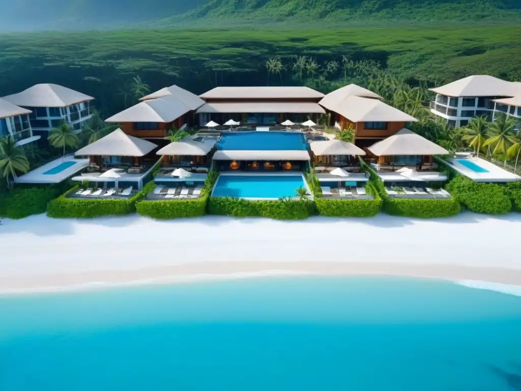 Resort de lujo en paraíso tropical Un paraíso exclusivo: Resorts de tiempo compartido de lujo en medio de exuberante vegetación y aguas turquesas