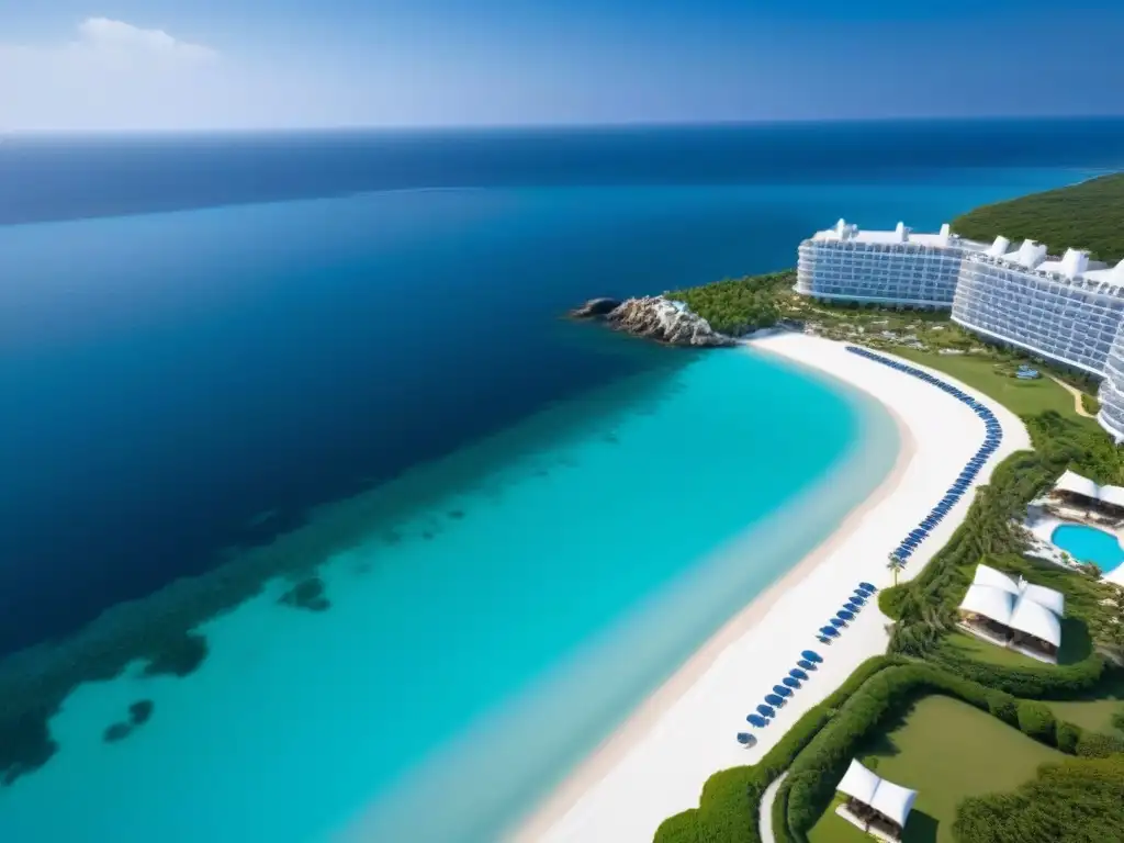 Resort de lujo en la costa: opulencia y tranquilidad en Europa Un paraíso de lujo en un resort de tiempo compartido en Europa con infinity pools y jardines exuberantes