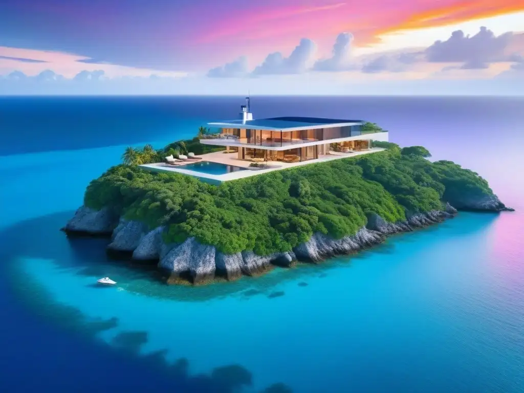 Mansión de lujo en isla privada: paraíso tropical 8k Un paraíso privado de lujo para inversionistas globales en islas privadas